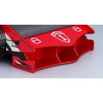 Pat Masina de Formula 1 (rosu) - Patut Premium in forma de Masina F1 din lemn MDF cu roti 3D cu finisaje  Deluxe High Gloss